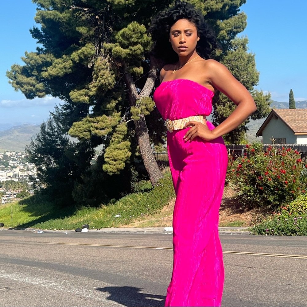 Peppermayo Hot Pink Jumpsuit